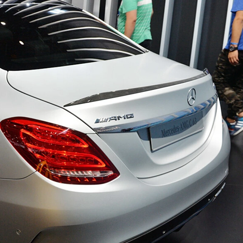 

Стильный сменный спойлер C63 для Mercedes BENZ W205 из углеродного волокна для Benz C Класс 4 крышка багажника двери 2015-2017