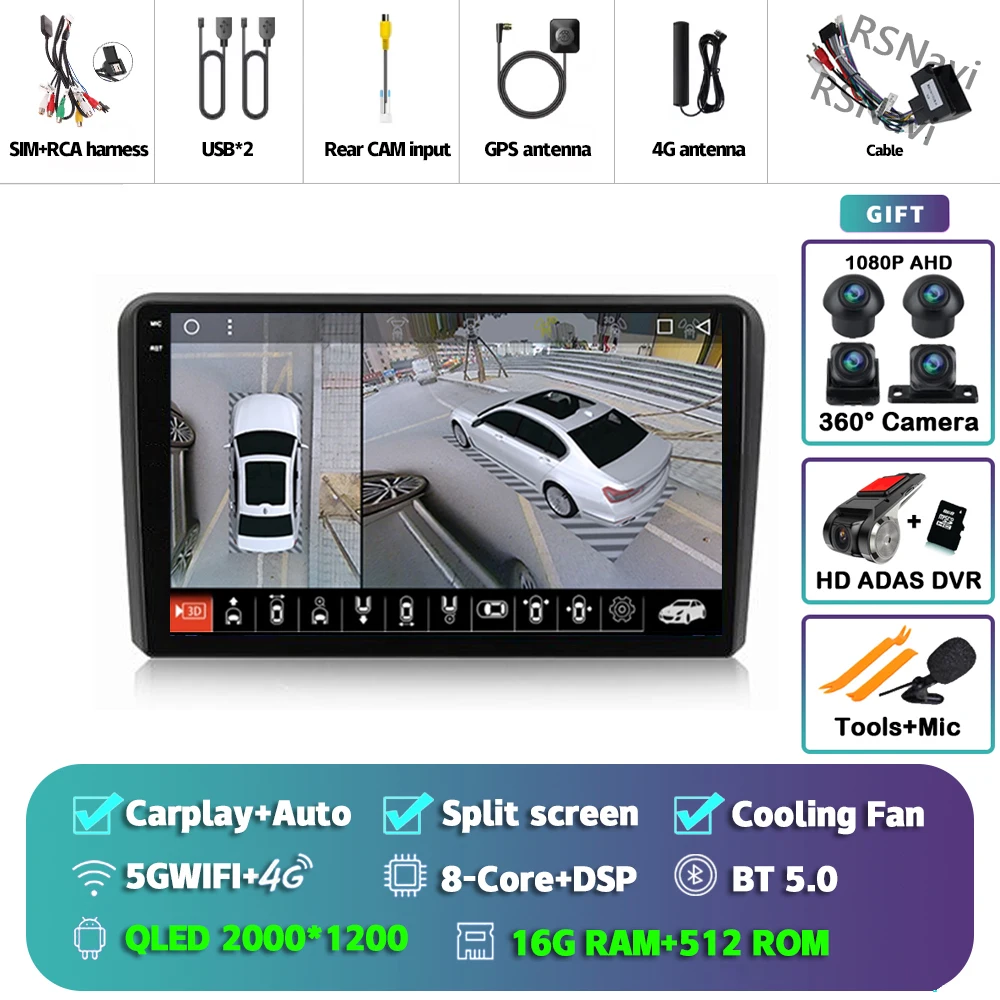 2K 16G-512G 360 DVR