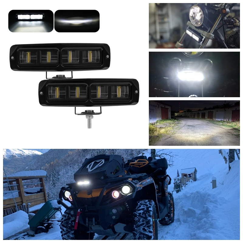 6 인치 LED 작업 표시등 바 단일 행 스팟 오프로드 운전 ATV 4WD SUV 트럭 보트