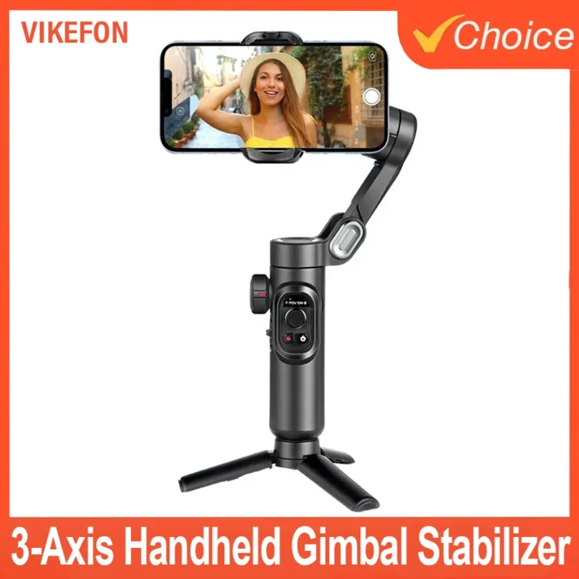 Handheld Gimbal Stabilizer VIKEFON 3-Axis Smart XE For Smartphone iPhone Android AI Face Tracking Vlog