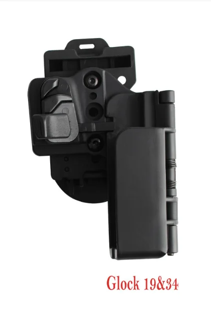 Enhanced Quick Release Plastic Holster for Right-Handed Belt Clip Carry