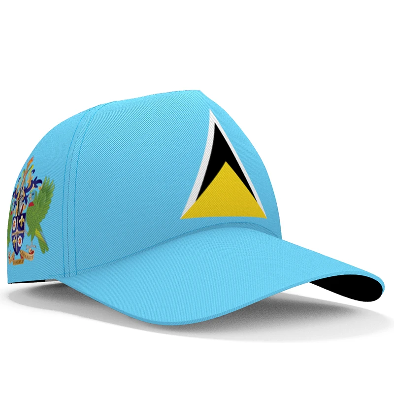 

Saint Lucia Baseball Caps Free Custom Made Name Number Team Logo Lc Hat Lca Country Travel English Nation Island Flag Headgear