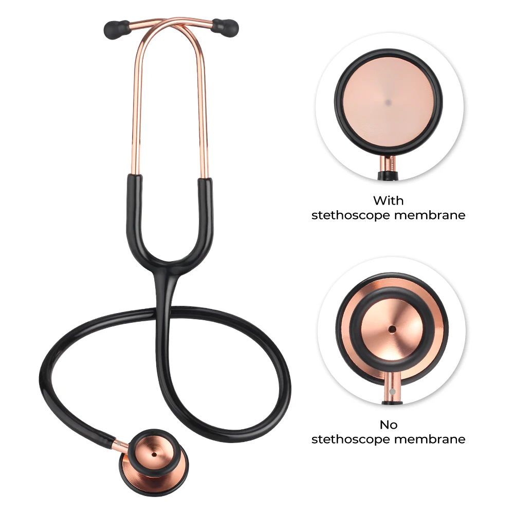 Double Sided Stethoscope Portable Professional Cardiology Stethoscope Medical Equipment Nurse Doctor Equipo Medico dual head stethoscope medical stethoscope