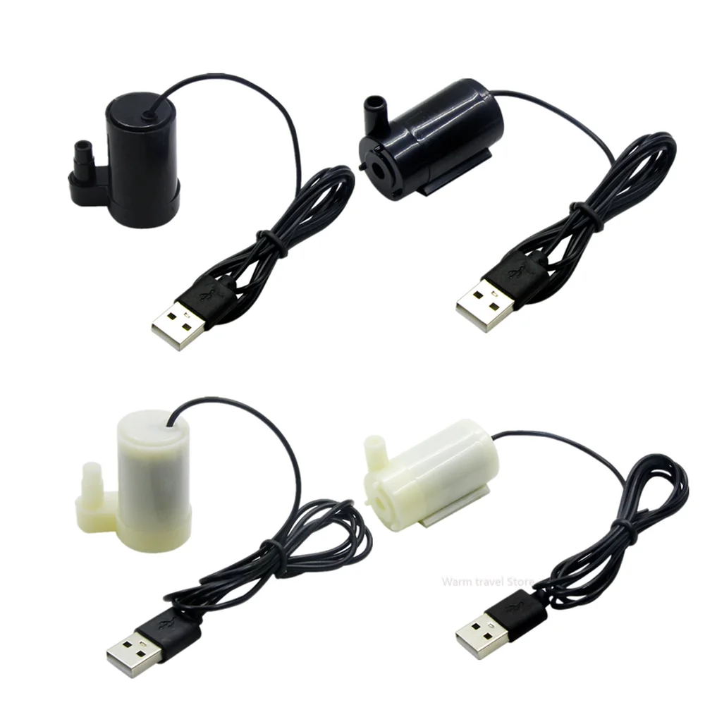 

Mini Micro Submersible and Amphibious DC Motor Pump Water pump USB Plug 5V 80-100L/H for Fish Tanks Aquarium pumps