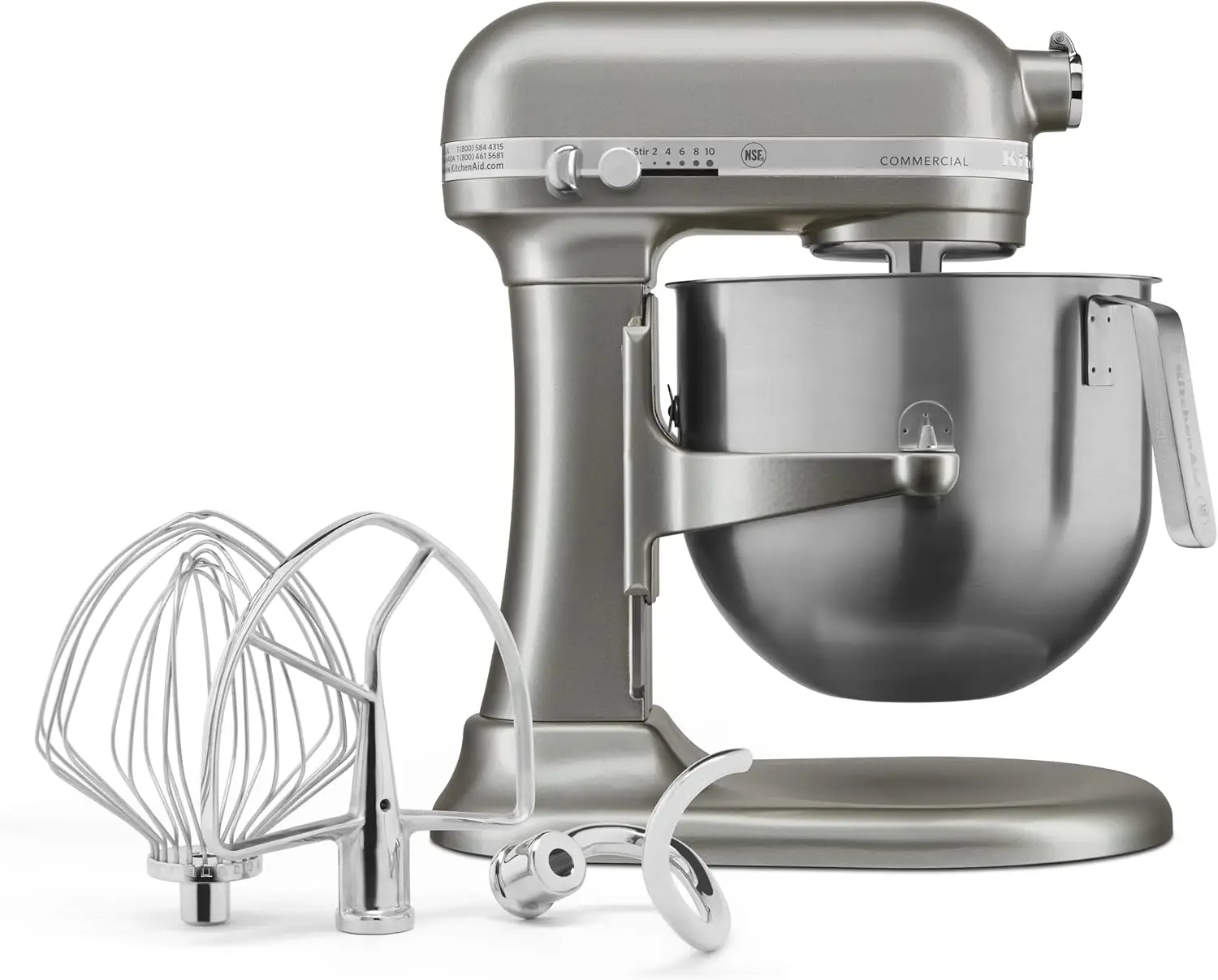 KSM8990CU 8-Quart Commercial Countertop Mixer, 10-Speed, Gear-Driven, Contour Silver 3