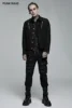 PUNK RAVE Men’s Punk Rugged Slim Fitting Jacket Casual Black Shirts Men Clothing   Four Seasons Spring/Autumn 4