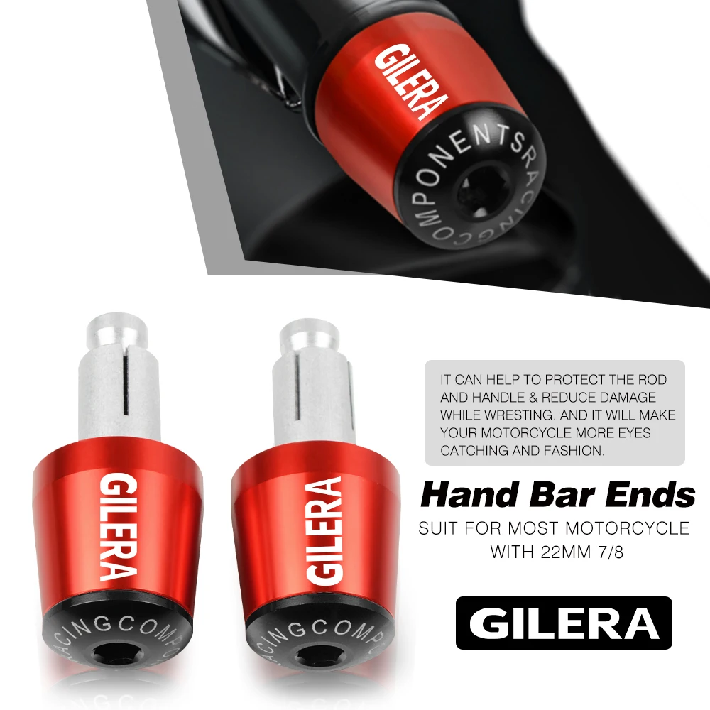 

For GILERA FUOCO 500 GP800 GP850 NEXUS 300 500 250 E3 Motorcycle Accessories 7/8"22MM Handlebar Hand Grips Handle Bar Ends Cap