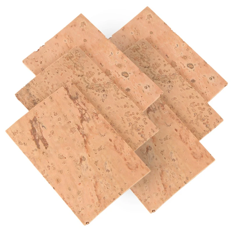 A57T 50Pcs Saxophone Neck Cork Sheet 2Mm Soprano Tenor Alto Saxophone Clarinet Joint Natural Neck Cork Sheet Natural Kit