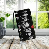 Horror Movie Character Print Women Clutch Fashion Shopping Coin Purse Wristband Wallet Multifunctional Zipper Credit Card Holder 2