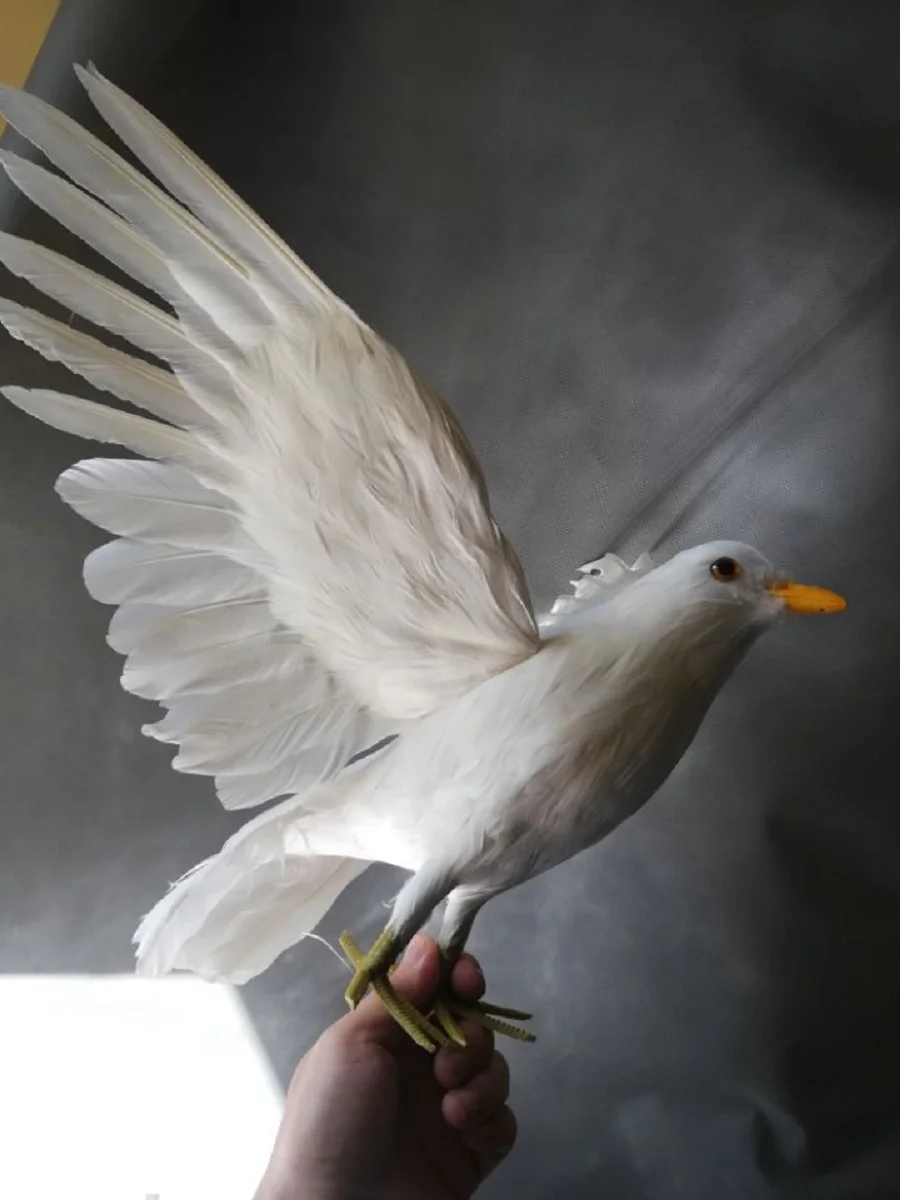 white simulation dove model polyethylene & furs life like wings dove doll gift about 40x65cm simulation white peace dove 36x28cm model polyethylene