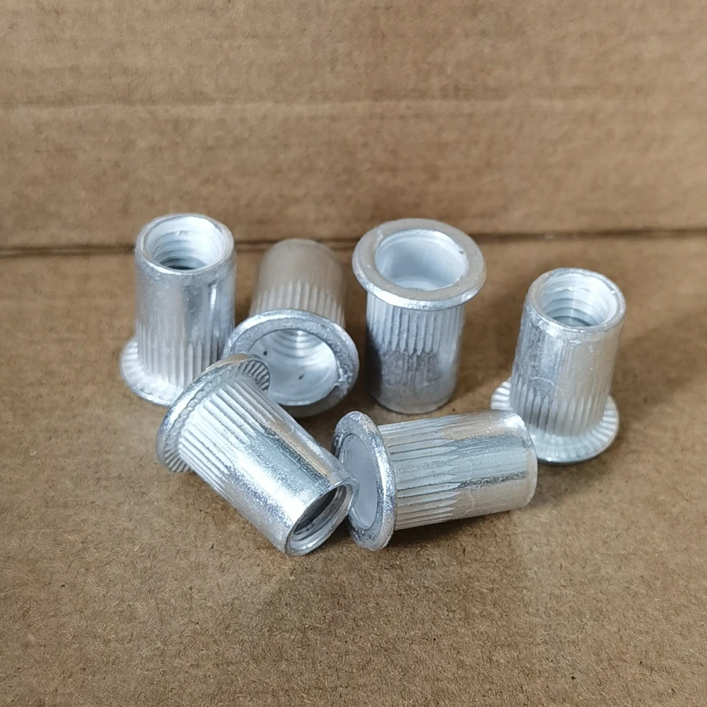 Rivet Nut Threaded Insert Aluminum Rivet Nut Riveter Blind Rivnut M3 M4 M5 M6 M8 M10 M12 Round Cap Folding Nut Rivable Remachables Nuts threaded insert nut insert nut rivet lock nuts