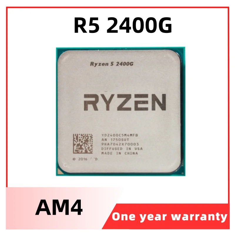 

ЦП R5 2400G 3,6 ГГц четырехъядерный восьмипоточный процессор 65 Вт YD2400C5M4MFB разъем AM4 ryzen