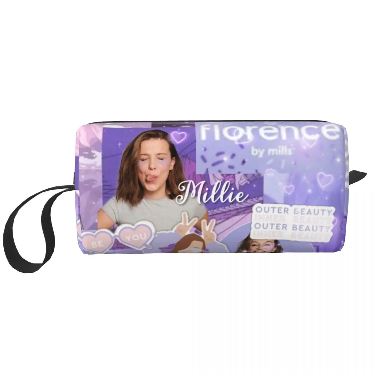 Custom Firenze By Mills Travel Cosmetic Bag Women Makeup Toiletry Organizer Lady Beauty Storage Dopp Kit