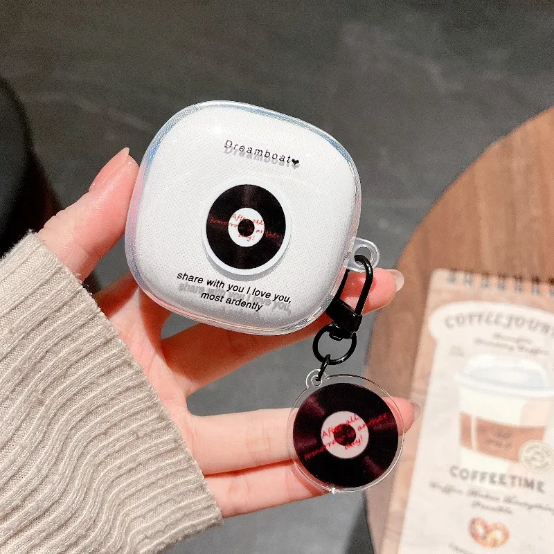 Tulip Bowknot Disc Blocks Headphone Protective Cover with Pendant