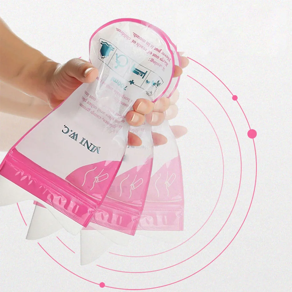 비상 소변 가방, 모바일 변기 자체 밀봉, 구토 백, 700ml, 세트당 4 개