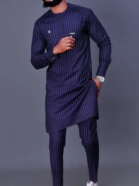 Remi Striped Dashiki Outfit