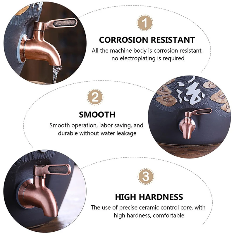 Stainless Steel Drink Water Dispenser Spigot Tap Thread Dia Nozzle For Wine Barrel Juice Beer Faucet Valve Switch