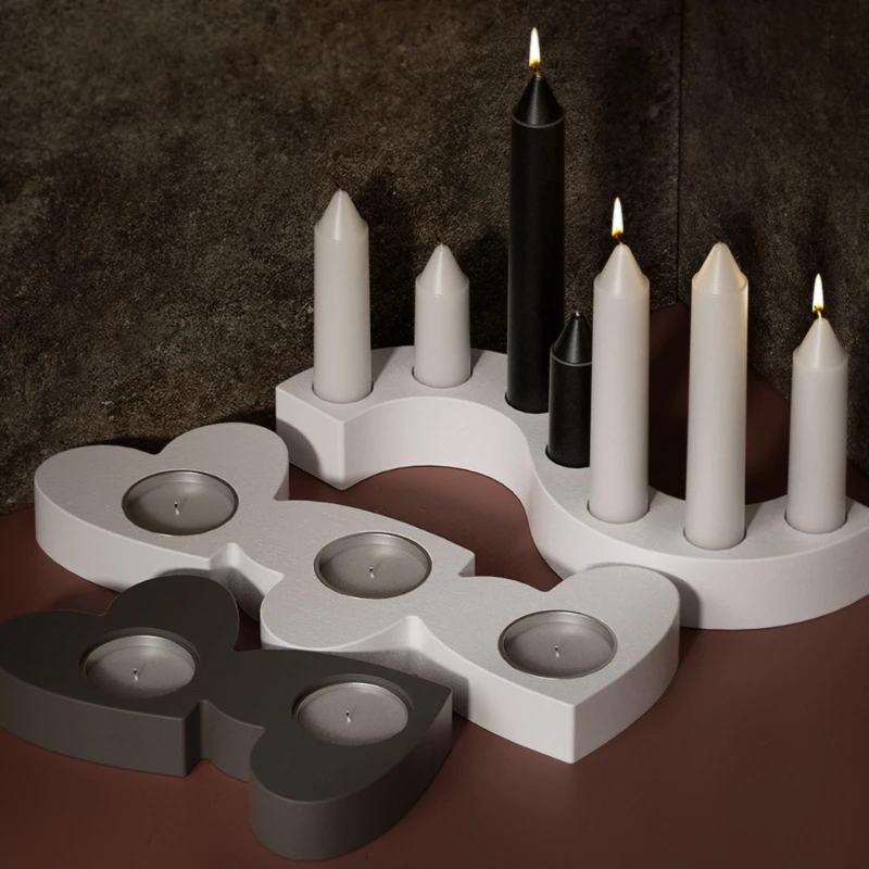 

Heart Holder Molds Handmade Tealight Holder Molds Concrete Gypsum Molds