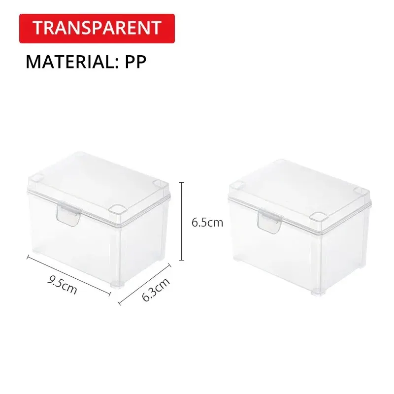 Set of 2 Semi-Transparent Matte Flip-Top Jewelry Storage Cases