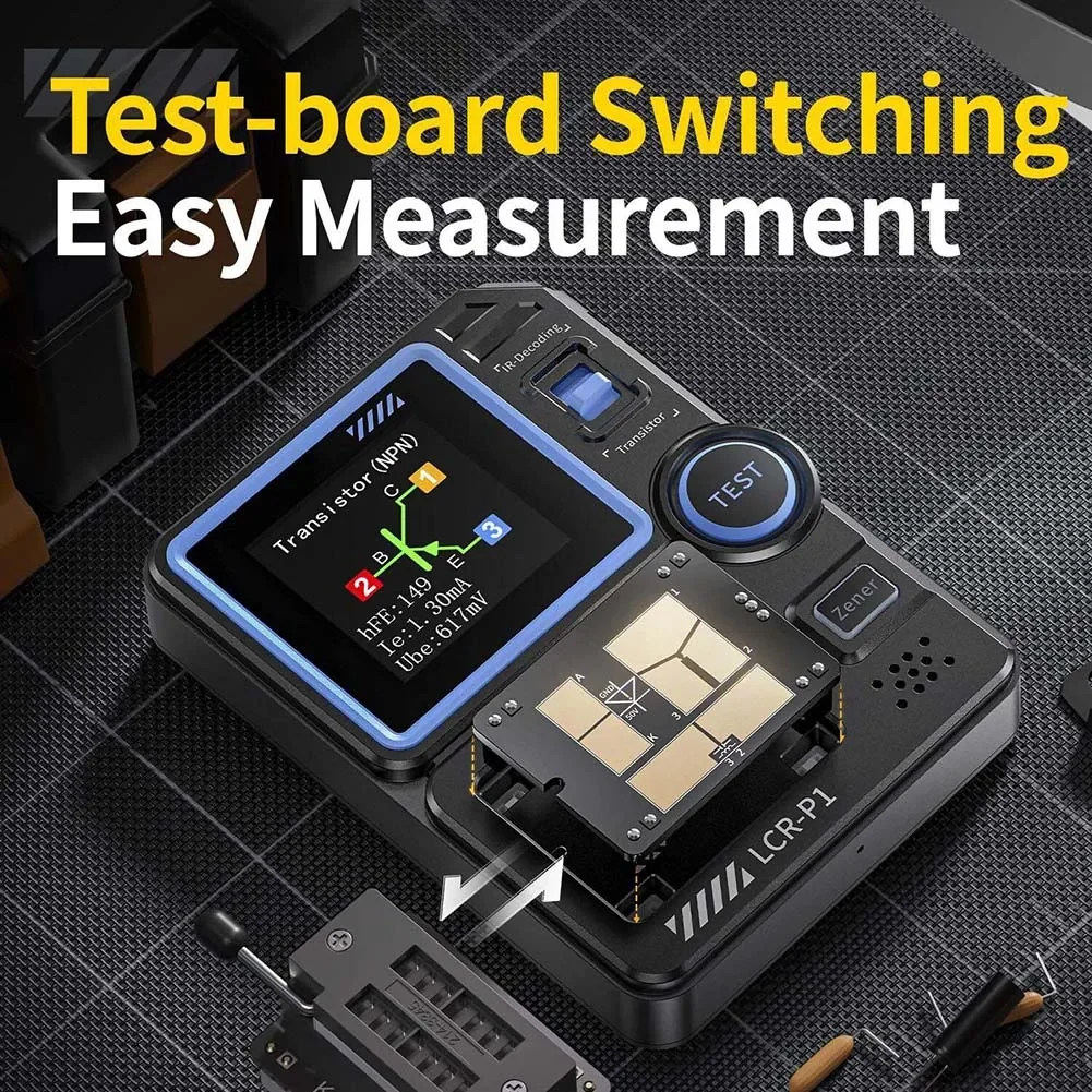 For FNIRSI LCR-P1 Transistors Tester Multimeter Diode Triodes Capacitance Resistance Meter ESR MOSFET Multi-function Anti-burn digital multimeter,transistor tester