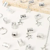 32pcs Star Dreadlock Hair Braids Cuffs and Braid Decorations Hair Accessories Loc Hair Jewelry for Braids for Women 3