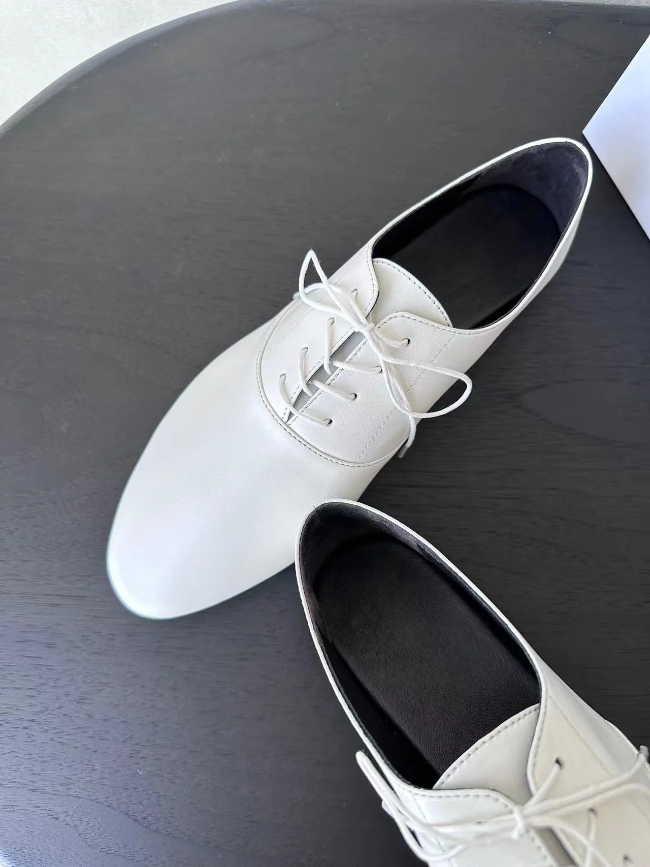 TR Awar Lace Up Shoes In Smooth Nappa Leather High Quality Almond Shaped Oxford Shoes 2025 New Luxury Design Shoes For Women 6