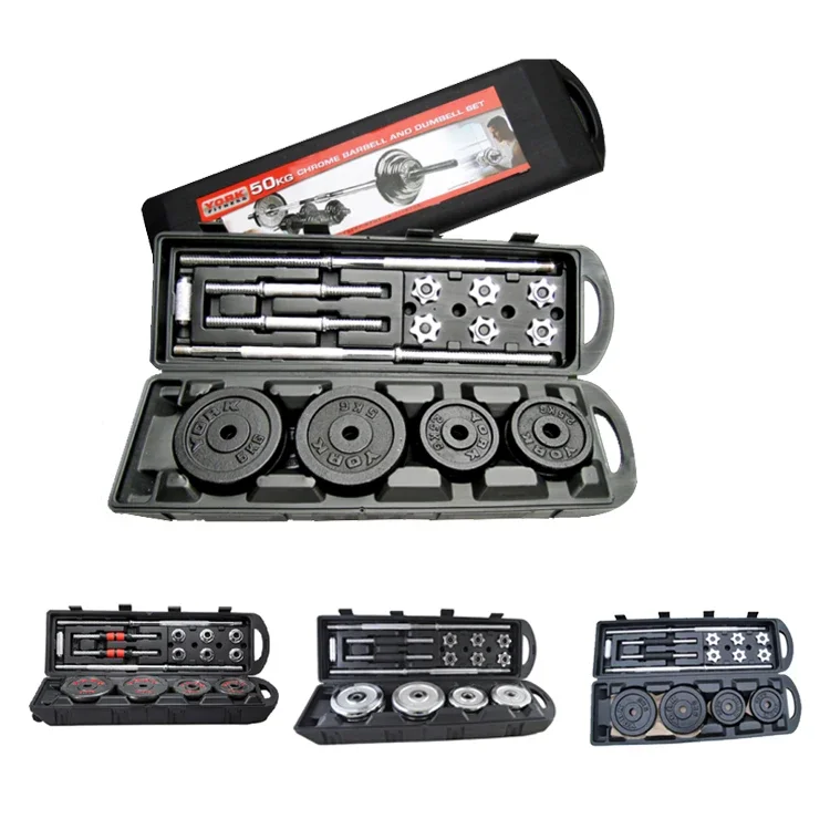 Description Picture 3 of itemWholesale Adjustable Dumbbells 50kg Barbell with Weight Plates Weights Gym Fitness Dumbbells Set Pesas Gimnasio  Kettlebell