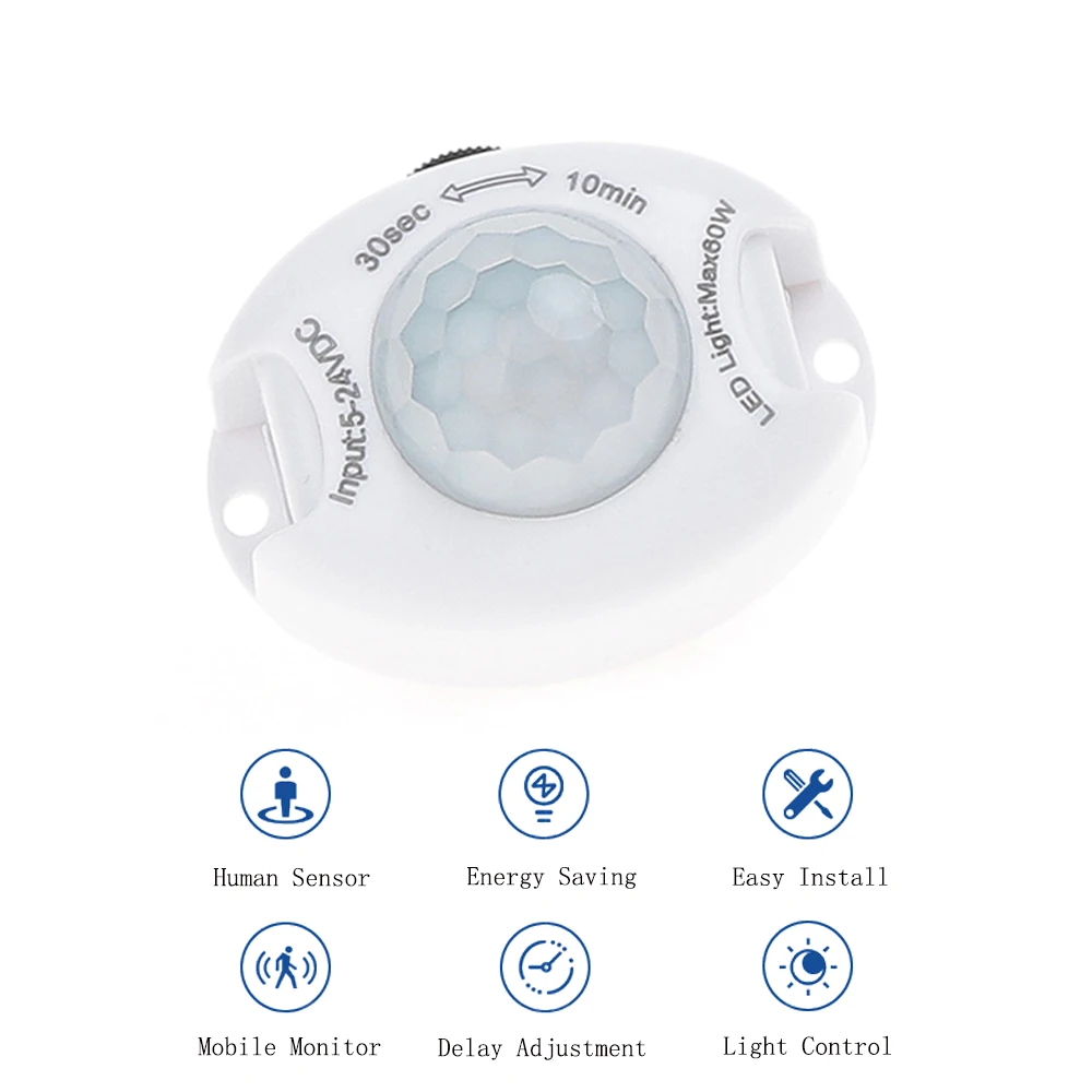 DC524VMotionSensorLightSwitchMovementDetectorActivatedTimer