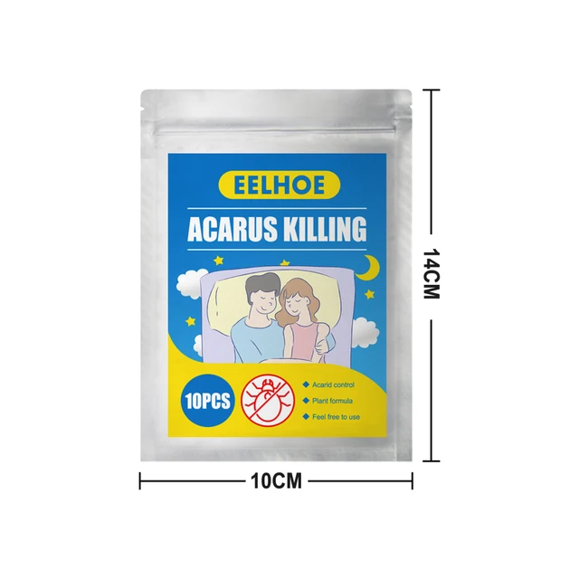 10 Táska Atka Gyilkos Por Atkák Ölése Bed -Rovar Eltávolítás Vezérlő Eltávolító Az Ágy Párnalaphoz - Image 3
