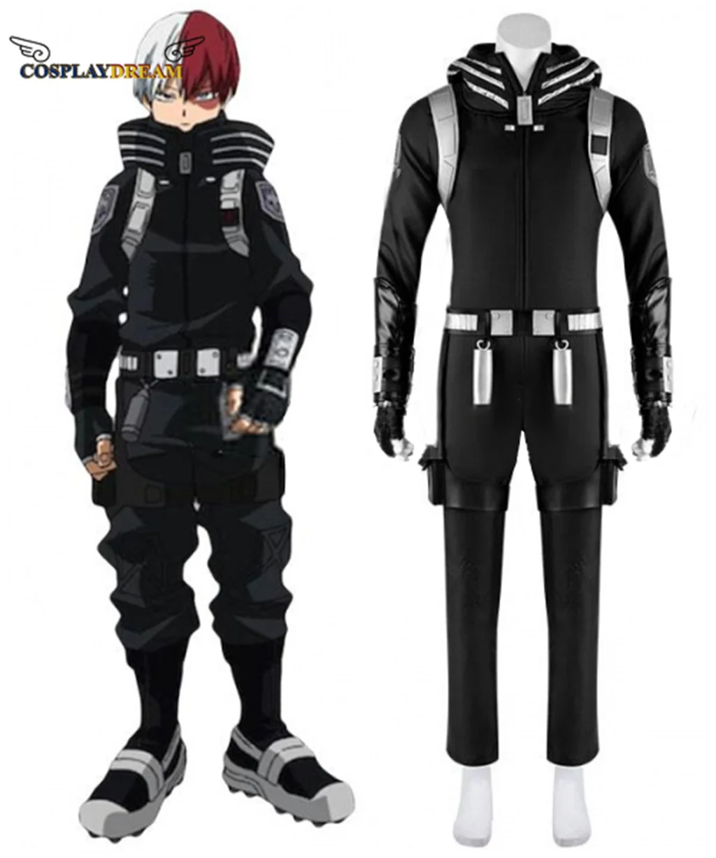 

My Hero Academia World Heroes Mission Boku No Hero Academia Shoto Todoroki Adult men's Winter Suit Cosplay Costume