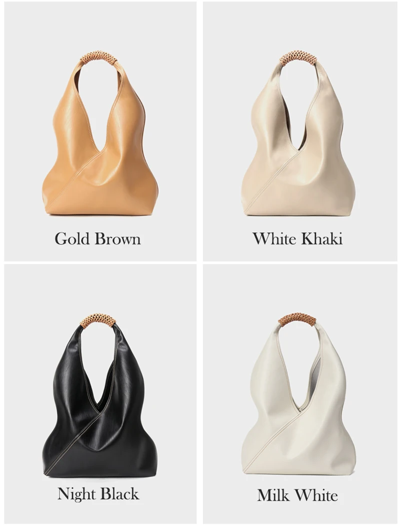 Cowhide Women's Handbag Soft Leather Shoulder Bag for Women Large Capacity Female Handbag Tote Ladies Bag Hobo Bucket