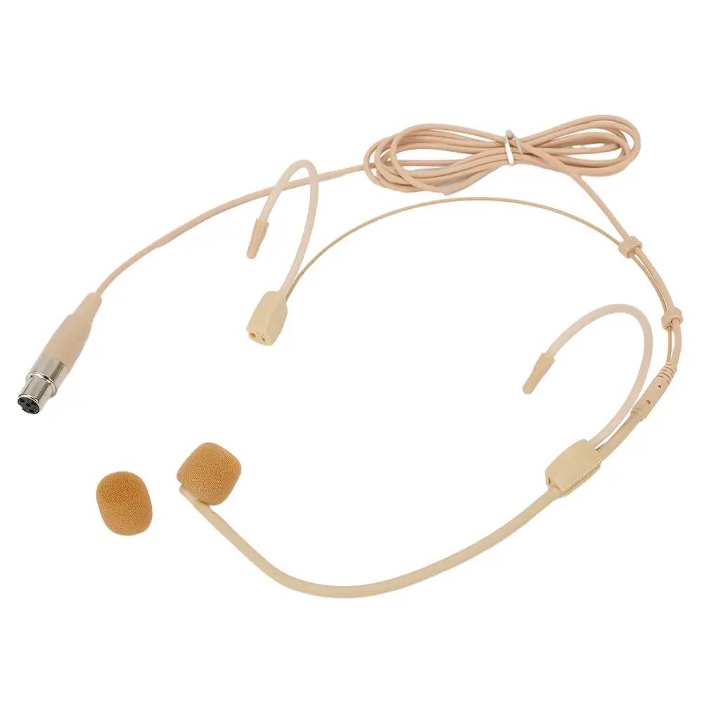 Unidirectional Earhook Headset Microphone For Wireless Mic 4pin XLR