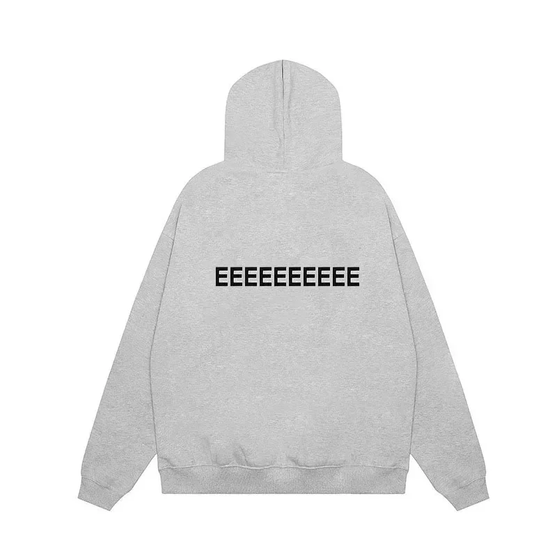 Designer Oversized Hoodie - Luxury Mens Flocked Logo Sweatshirt