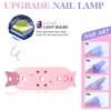 LULAA Foldable Nail Lamp Machine Mini UV LED Nail Lamp For Home Salon Tools Professional Nail Phototherapy Mouse Nail Lamp 4