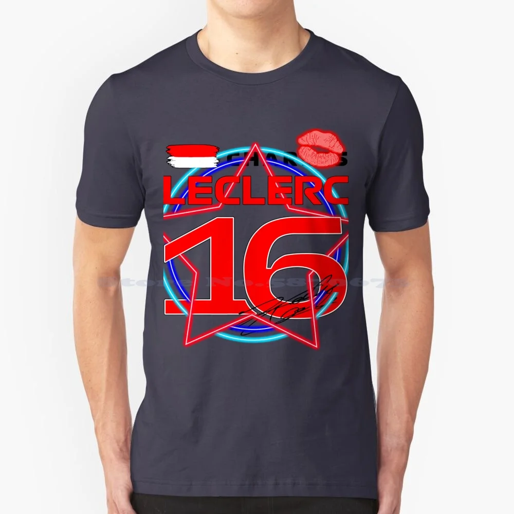 Charles Leclerc 4 T Shirt 100% Cotone Tee Charles Leclerc Charles Leclerc Win Charles Leclerc 16 Charles Leclerc Charles