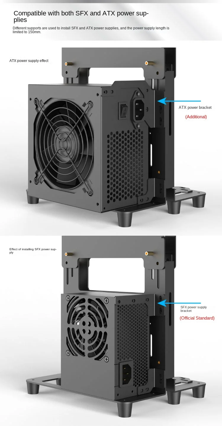 Itxオープンコンピュータラック、デスクトップケース、x2i 2024