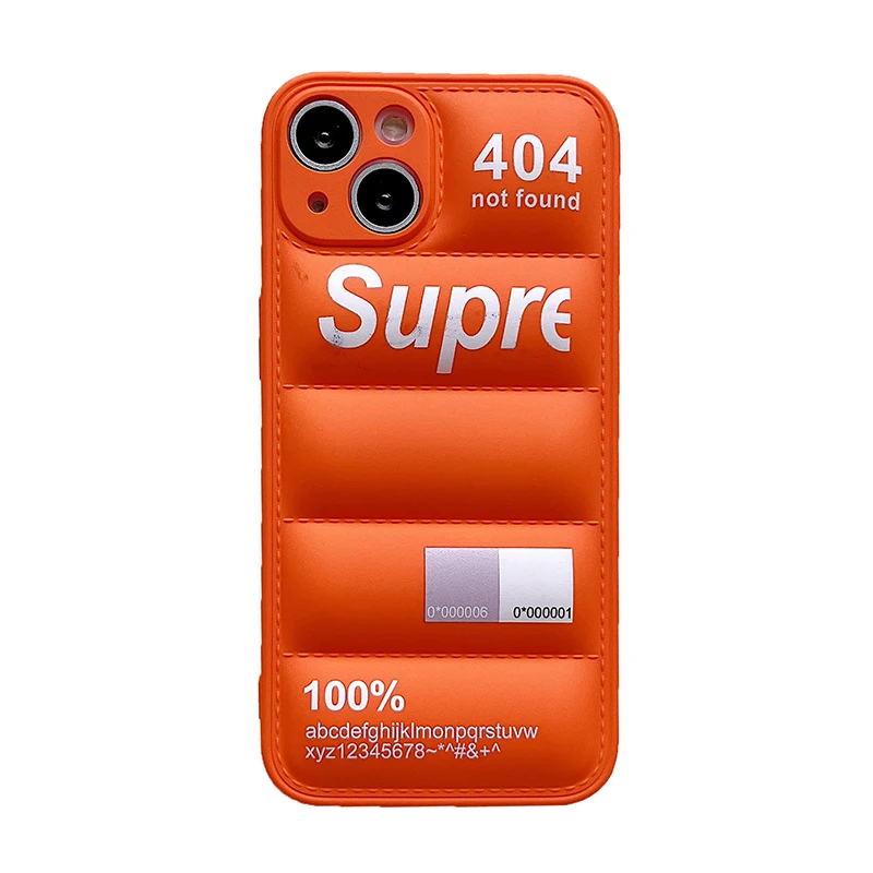 thumbnail image 1 of Funda acolchada de chaqueta de plumón de moda para iPhone, 15, 14, 13, 12, 11 Pro Max, X, XS, XR, 7, 8 Plus, marca Original, encantadora, funda de silicona para teléfono, 1 of 5