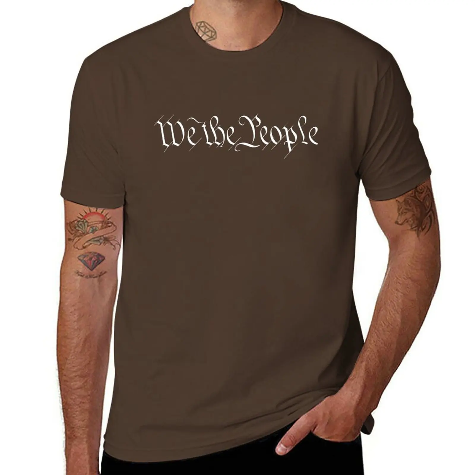 

We The People T-Shirt heavyweights funnys graphics Short sleeve tee men