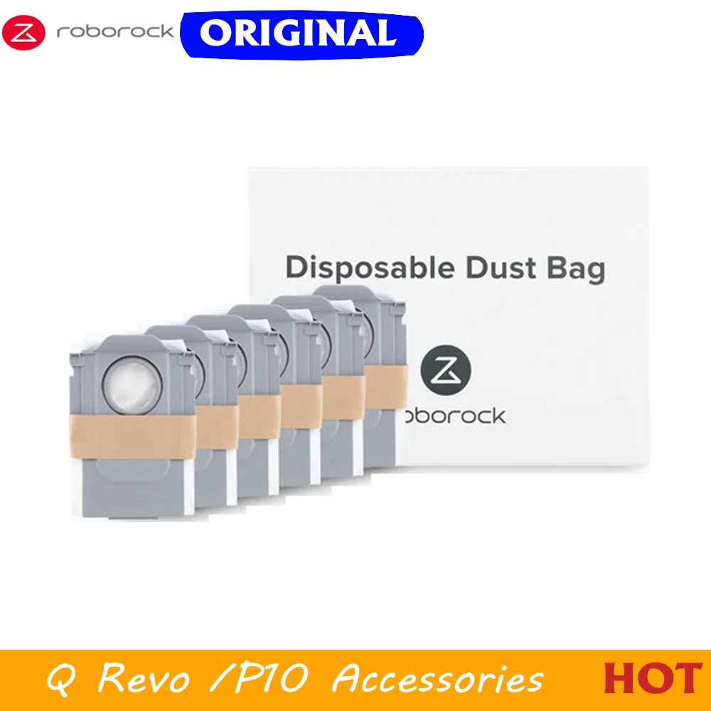 

Original Roborock Q Revo Dust Bags Accessories For P10 Vacuum Disposable dustbag 2.7L Large Capacity Disposable Replacement