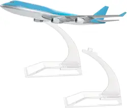 Clear Plastic Aircraft Display Stand Set - Ideal for Mid - Size Model Planes (AECH04 - 12187)