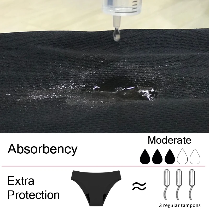 Seamless Swimwear Menstrual Panties 4-Layer Leakproof women's grooming pants Bikini Fast Absorption Summer Beachwear Period Swim 5 Seamless Swimwear Menstrual Panties 4-Layer Leakproof women's grooming pants Bikini Fast Absorption Summer Beachwear Period Swim 5