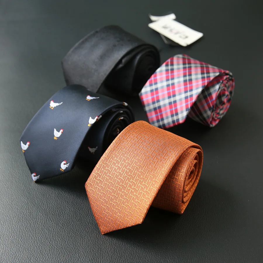 

7CM Fashion Daily Retro Solid Dot Plaid Jacquard Weave Self-tied Tie for Man Business Wedding Work Casual Necktie Gifts