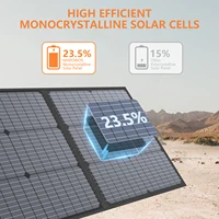 MHPOWOS chargeur solaire Portable 40V 220W Kit de panneaux solaires pliables pour Jackery Bluetti Ecoflow stations électriques RV Camping Patio 2