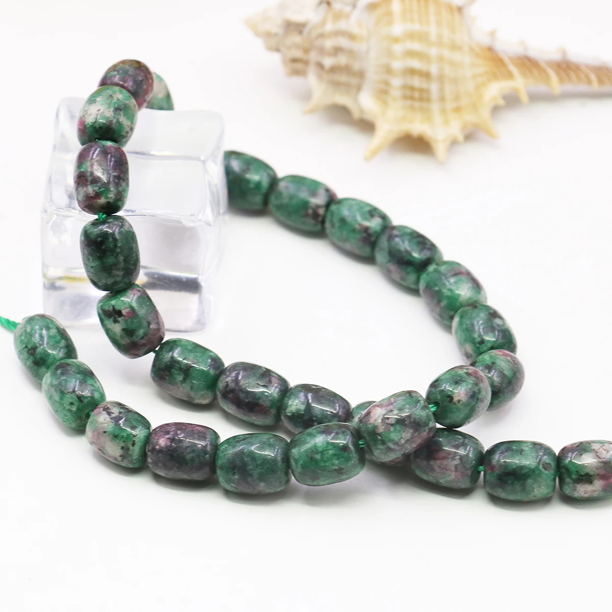 9x11mm Natural Multicolor Epidote Gemstone Jade Loose Beads Diy Stones,Women Men Necklaces/bracelets,Jewelry Making Supplies