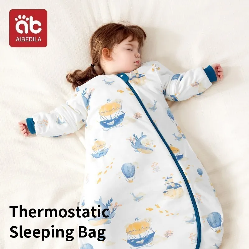 

AIBEDILA Sleeping Bag for Babies New Born Baby Items Newborn Thermostatic Leg Children Wraps Autumn Winter Bags Child Kids Baby