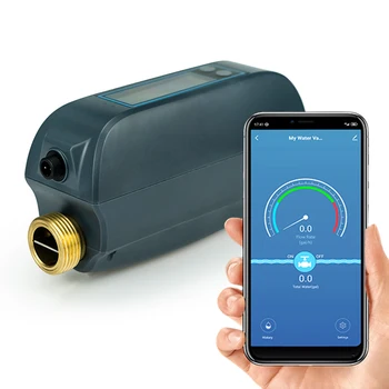 WiFi Intelligent Water Valve IP66 Waterproof Smart Water Valve DN20 Home Water Management Device Shut On/Off Remote APP Control 1