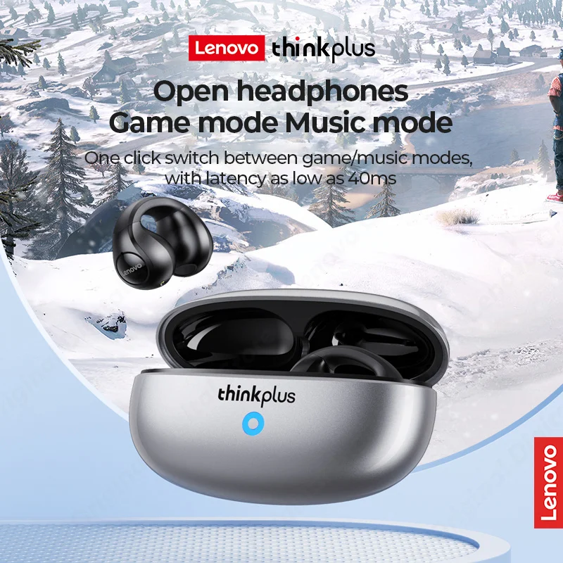 Lenovo XT83 II Wireless Headphones Bluetooth 5.3 Earphones Earclip Design Touch Control Bone Conduction Earbuds Sports Headsets 4 Lenovo XT83 II Wireless Headphones Bluetooth 5.3 Earphones Earclip Design Touch Control Bone Conduction Earbuds Sports Headsets 4