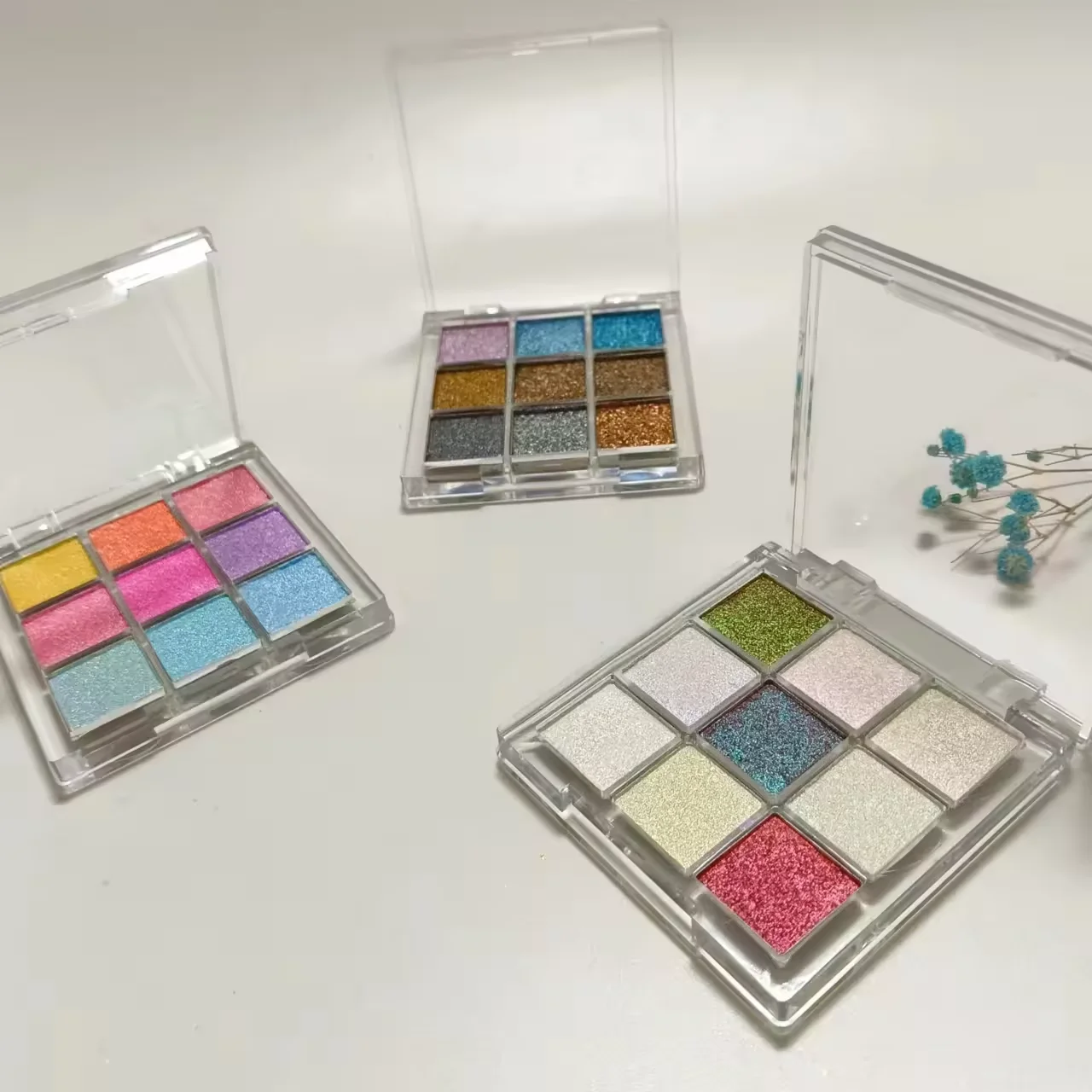 Multi-chrome 9 color eyeshadow palette Perfect Color Shifting High Pigment duochrome multichrome High-end