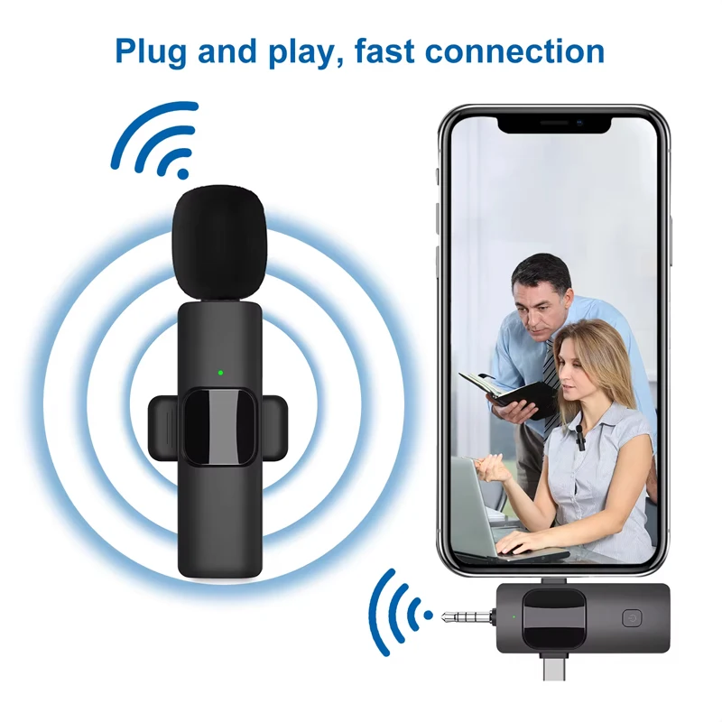 ワイヤレスマイク 3-in-1 ユニバーサルレシーバー 3 in 1ユニバーサルワイヤレスマイクレシーバー,iPhone, Android