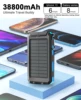Waterproof Outdoor Solar Power Bank 38800mAh Dual USB Travel Outdoor Solar Mobile Phone Charger Solar Powerbanks For Camping 1